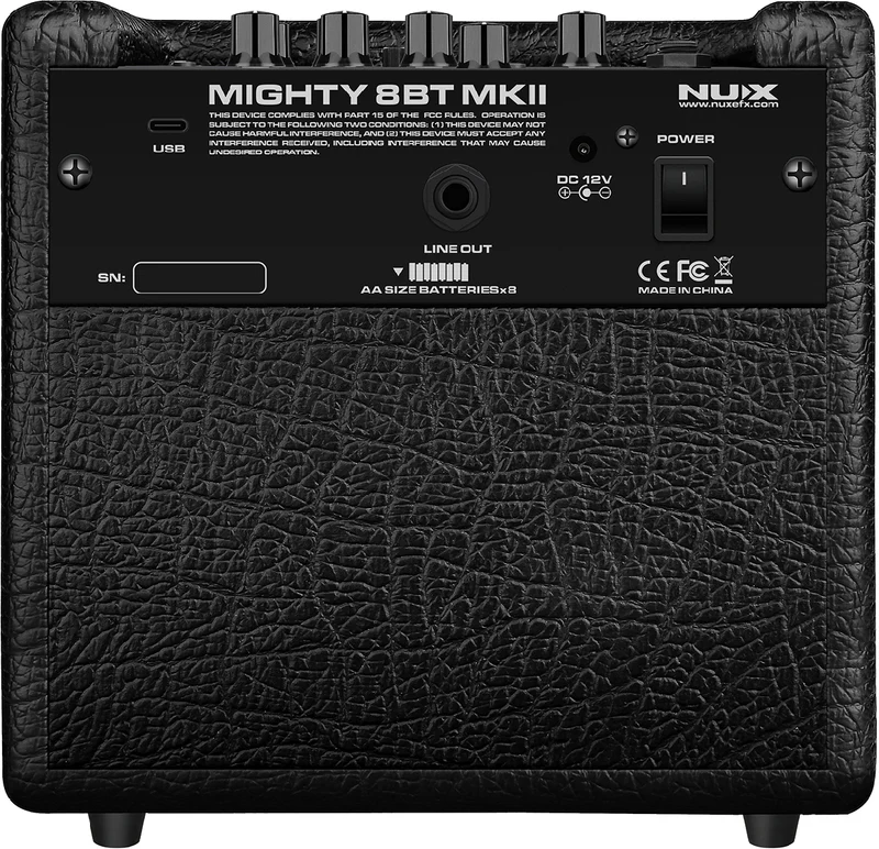 Ampli GUITARE ELECTRIQUE Portable 8W - 2 canaux Bluetooth NUX MIGHTY-8BT-MK2