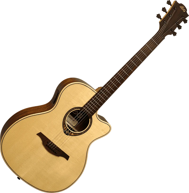 GUITARE ELECTRO ACOUS. AUDITORIUM PAN COUPE LAG TRAMONTANE T318ACE