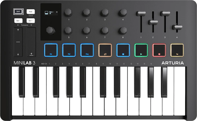 Clavier maître Arturia MiniLab 3 – Noir