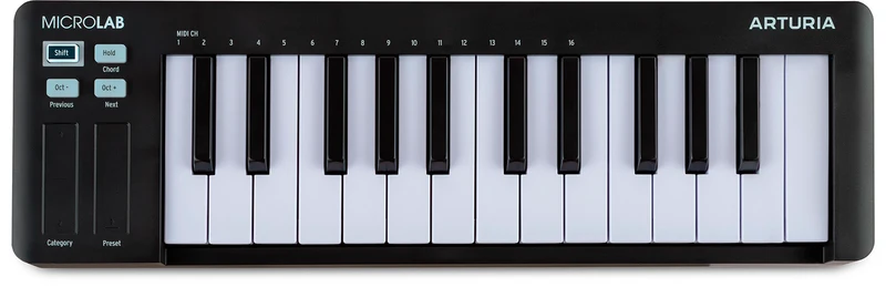 Clavier maître ARTURIA MicroLab MK3 – Noir