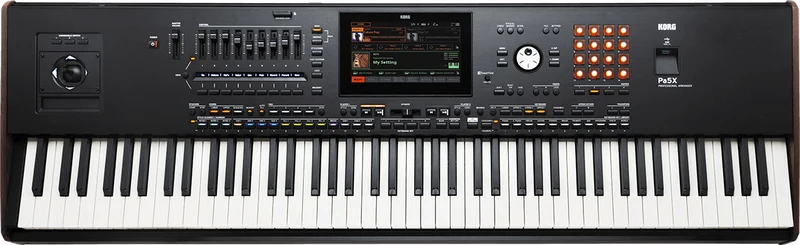 CLAVIER ARRANGEUR 88 notes toucher lourd, MP3, harmoniseur KORG PA5X-88