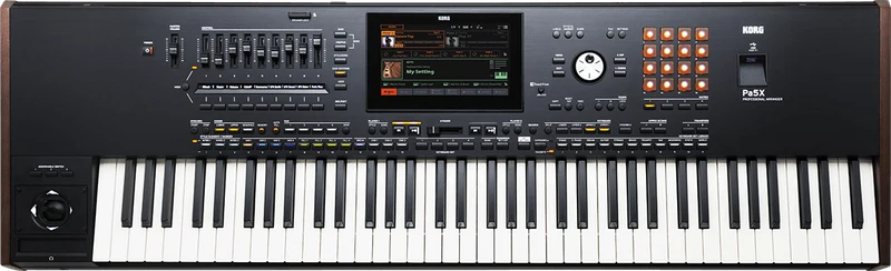 CLAVIER ARRANGEUR 76 notes semi lesté, MP3, harmoniseur KORG PA5X-76