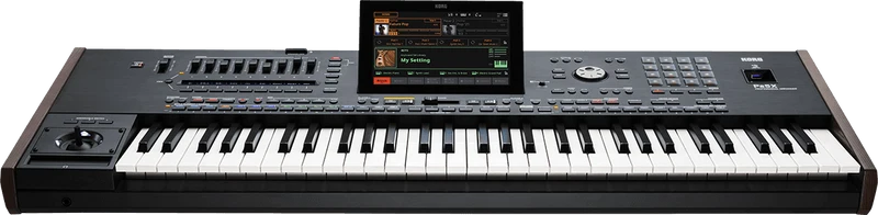 CLAVIER ARRANGEUR 61 notes semi lesté, MP3, harmoniseur KORG PA5X-61