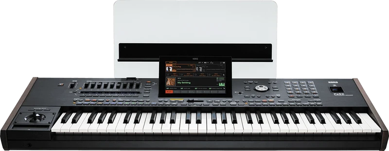 CLAVIER ARRANGEUR 61 notes semi lesté, MP3, harmoniseur KORG PA5X-61