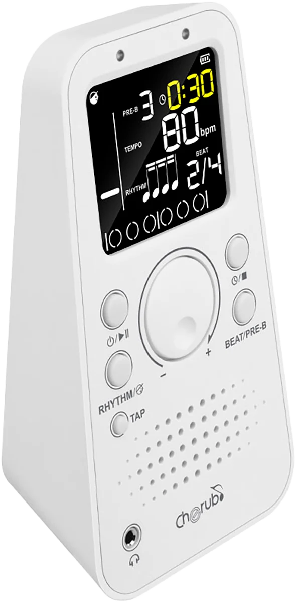 Métronome électronique évolué - blanc CHERUB WSM-289