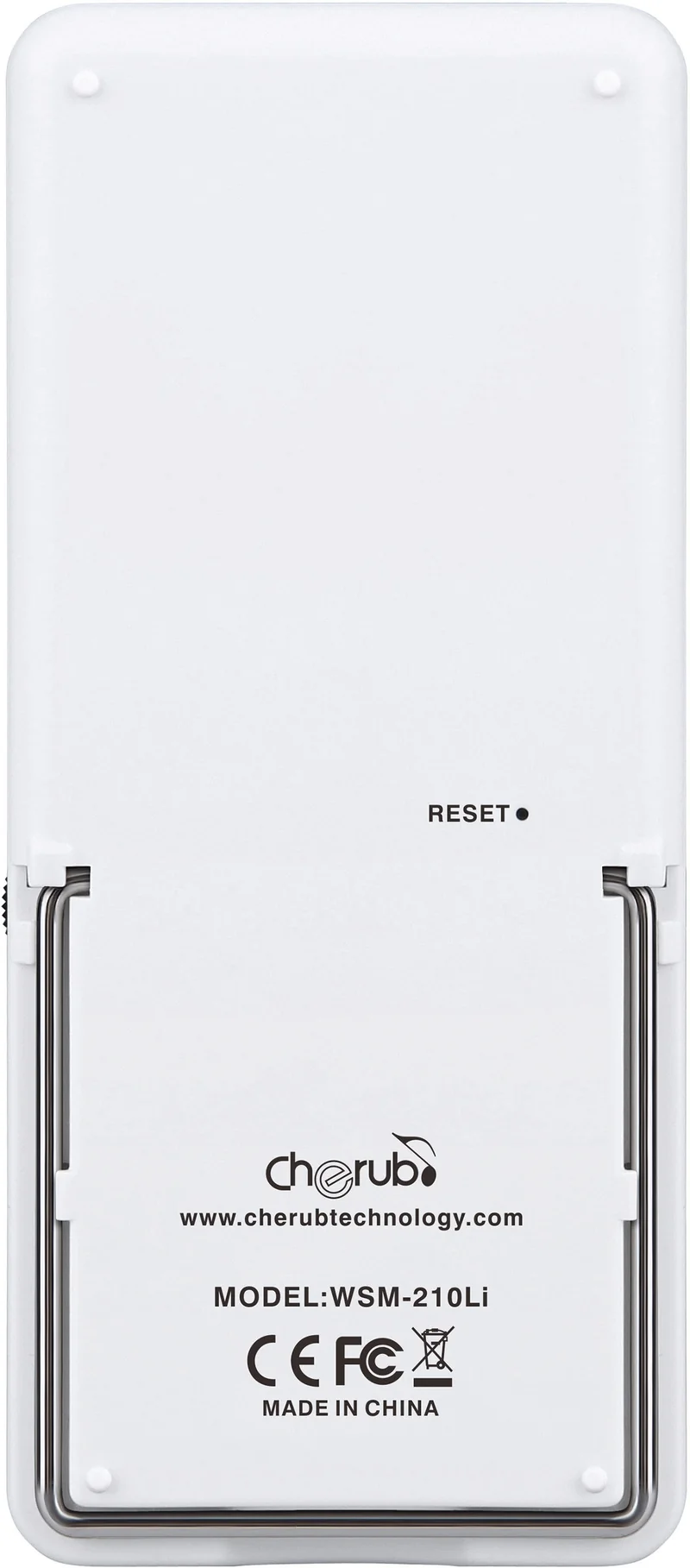 Métronome électronique compact avec support pliable - blanc CHERUB WSM-210LI