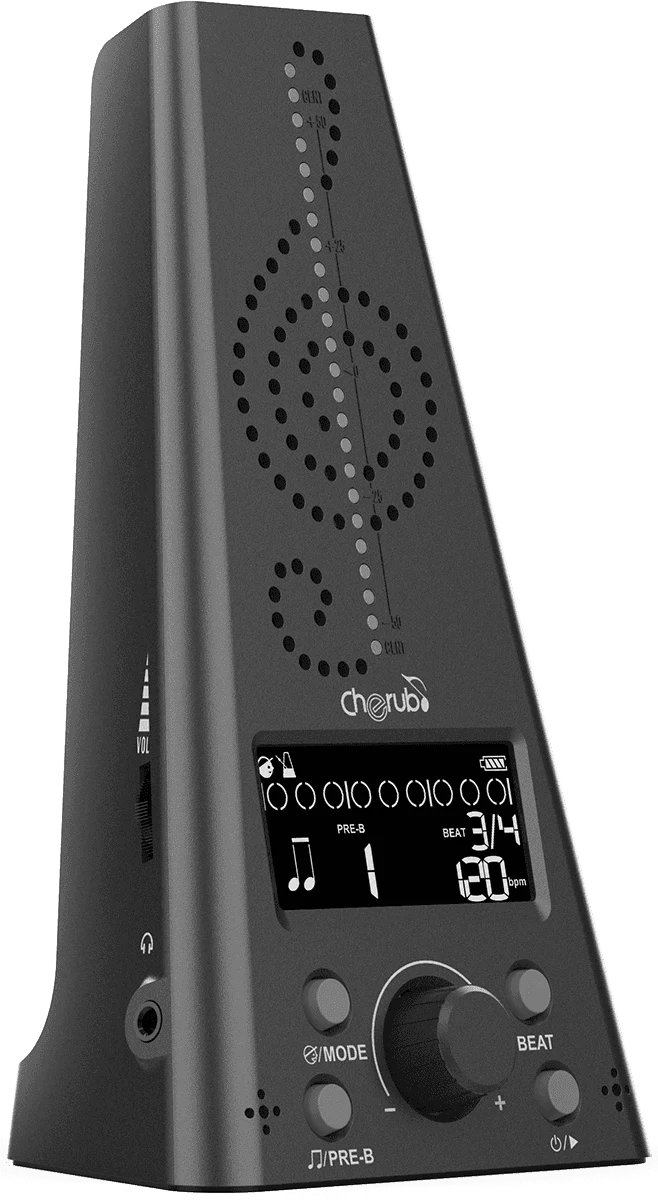 Métronome/accordeur électronique - noir CHERUB WMT-230-BLK
