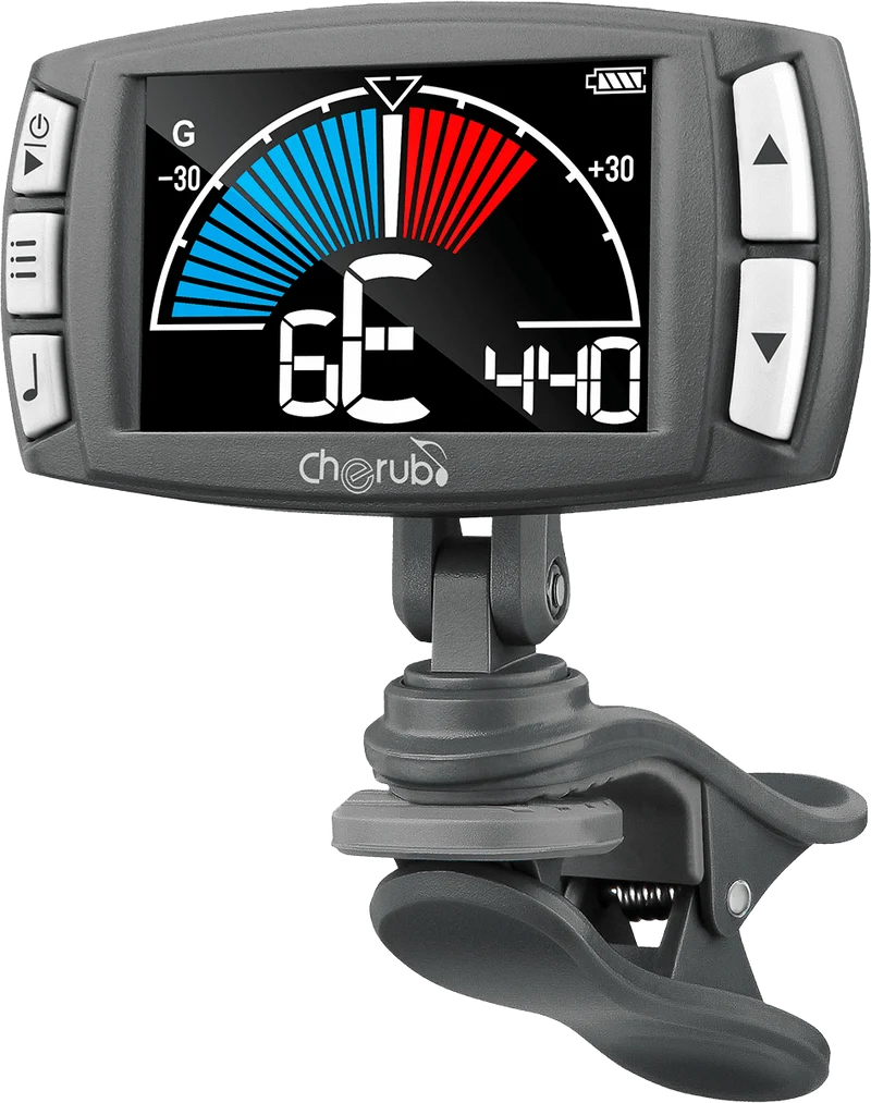 Accordeur/Métronome pince 3 en 1 - écran LCD CHERUB WMT-560