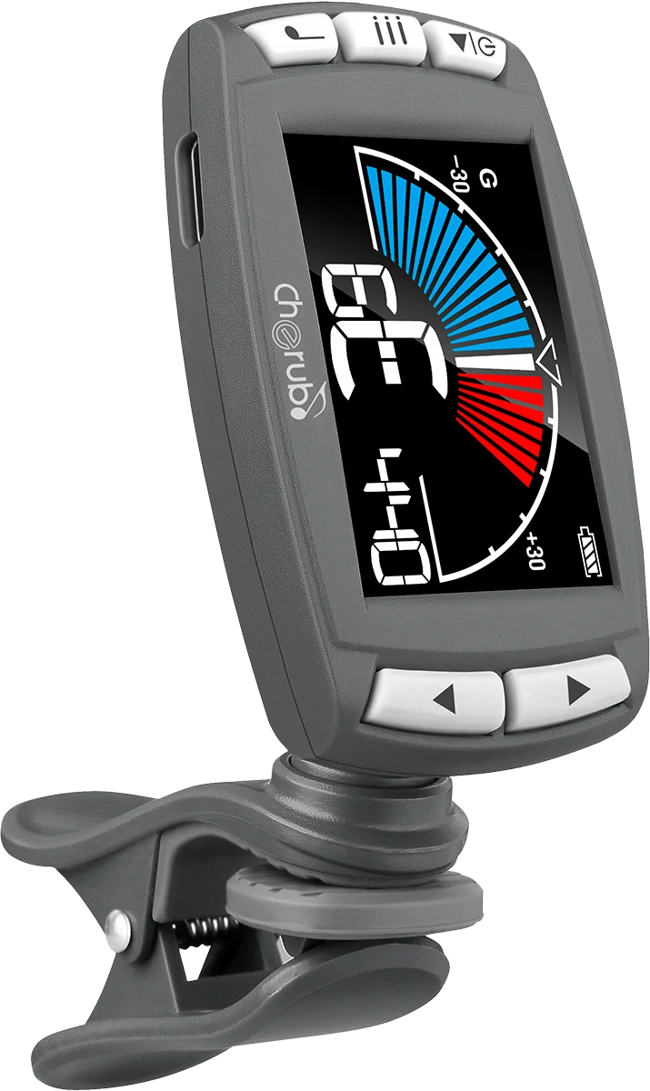Accordeur/Métronome pince 3 en 1 - écran LCD CHERUB WMT-560