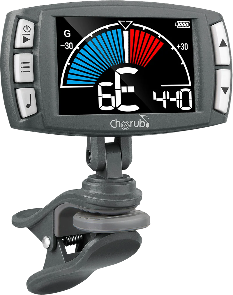 Accordeur/Métronome pince 3 en 1 - écran LCD CHERUB WMT-560