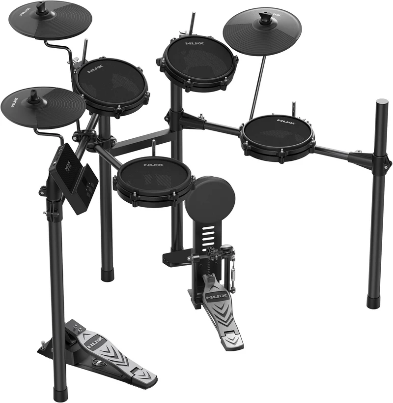 BATTERIE ELECTRONIQUE 4 FUTS 3 CYMBALES NUX DM-110