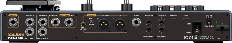 MIULTI-EFFETS - MODELISEUR GUITARE ET BASS NUX MG50LI DARK BLUE