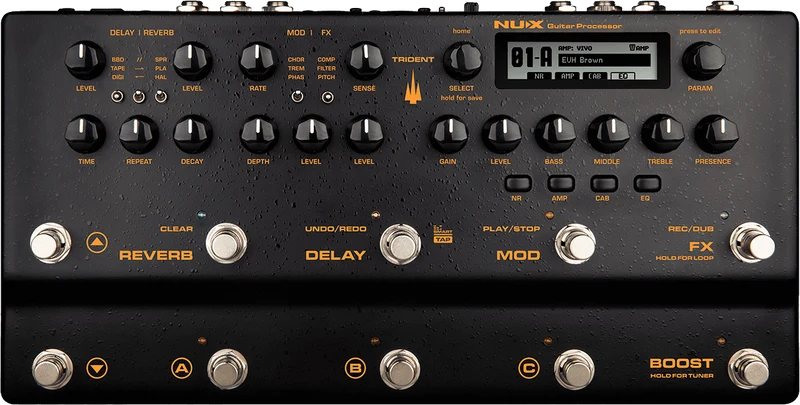MULTI-EFFETS GUITARE NUX TRIDENT