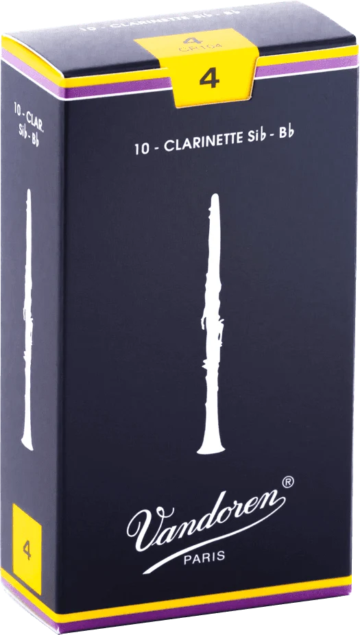 boite 10 anches CLARINETTE SIb VANDOREN TRADITIONNELLE CR 104 - force 4