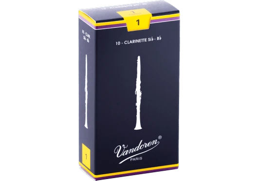 boite 10 anches CLARINETTE SIb VANDOREN TRADITIONNELLE CR 101 - force 1