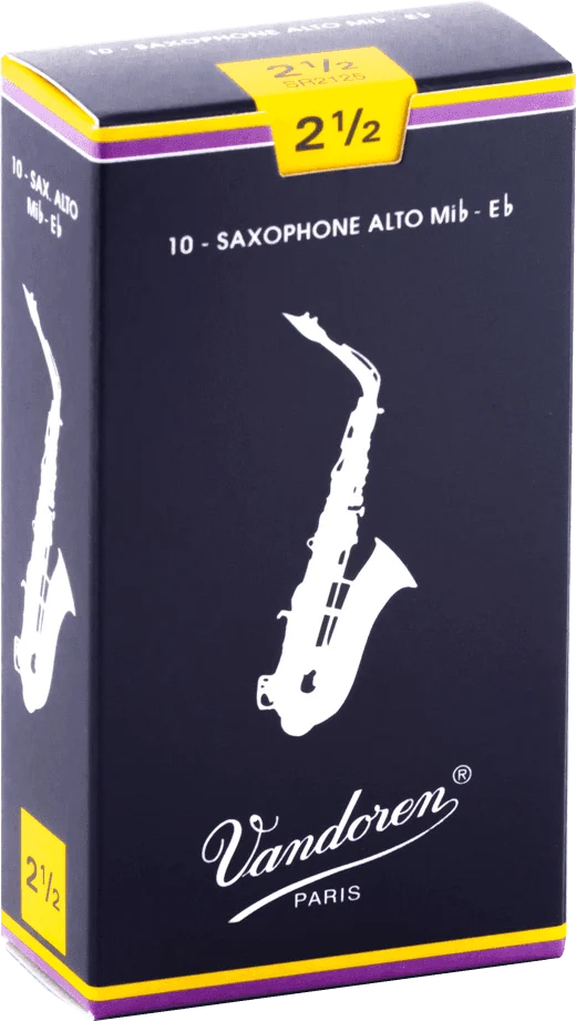 boite 10 anches saxophone alto VANDOREN MIb TRADITIONNELLE SR 2125 - force 2.5