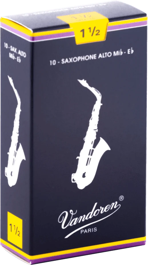 boite 10 anches saxophone alto VANDOREN MIb TRADITIONNELLE SR 2115 - force 1.5