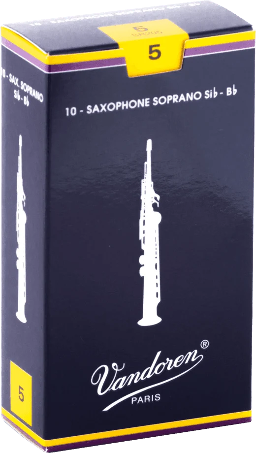 boite 10 anches saxophone soprano VANDOREN SIb TRADITION. SR 205 - force 5