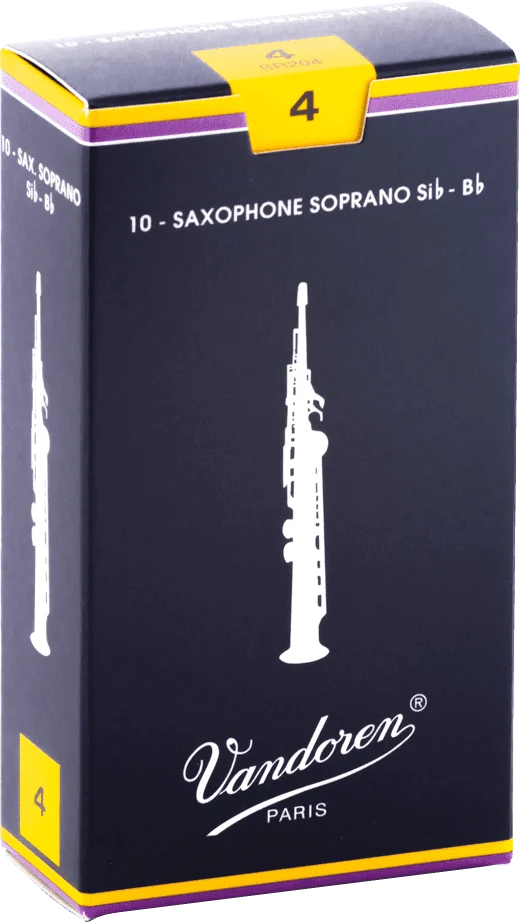 boite 10 anches saxophone soprano VANDOREN SIb TRADITION. SR 204 - force 4