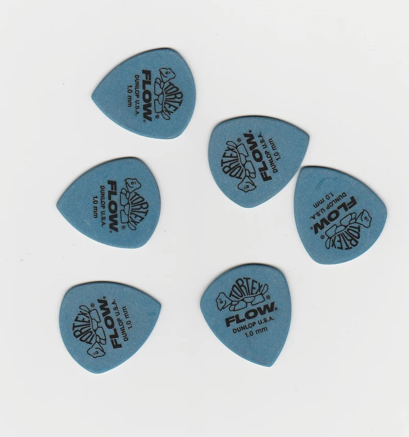 Mediator tortex flow 1.00 mm dunlop - .lot de 6