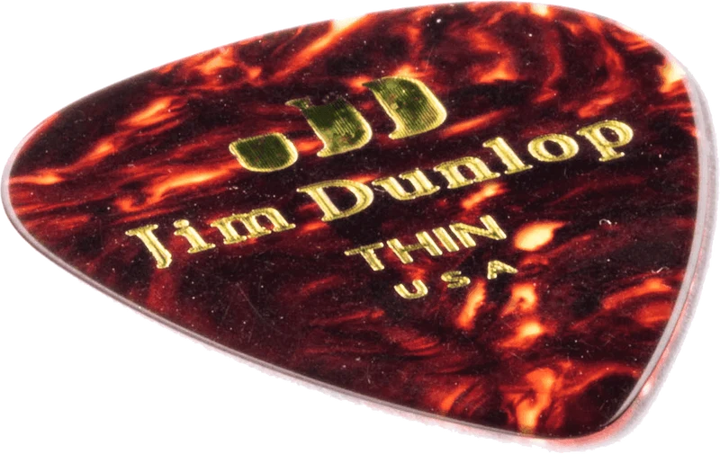 MEDIATOR CELLULOID DUNLOP ECAILLE THIN - .LOT DE 6