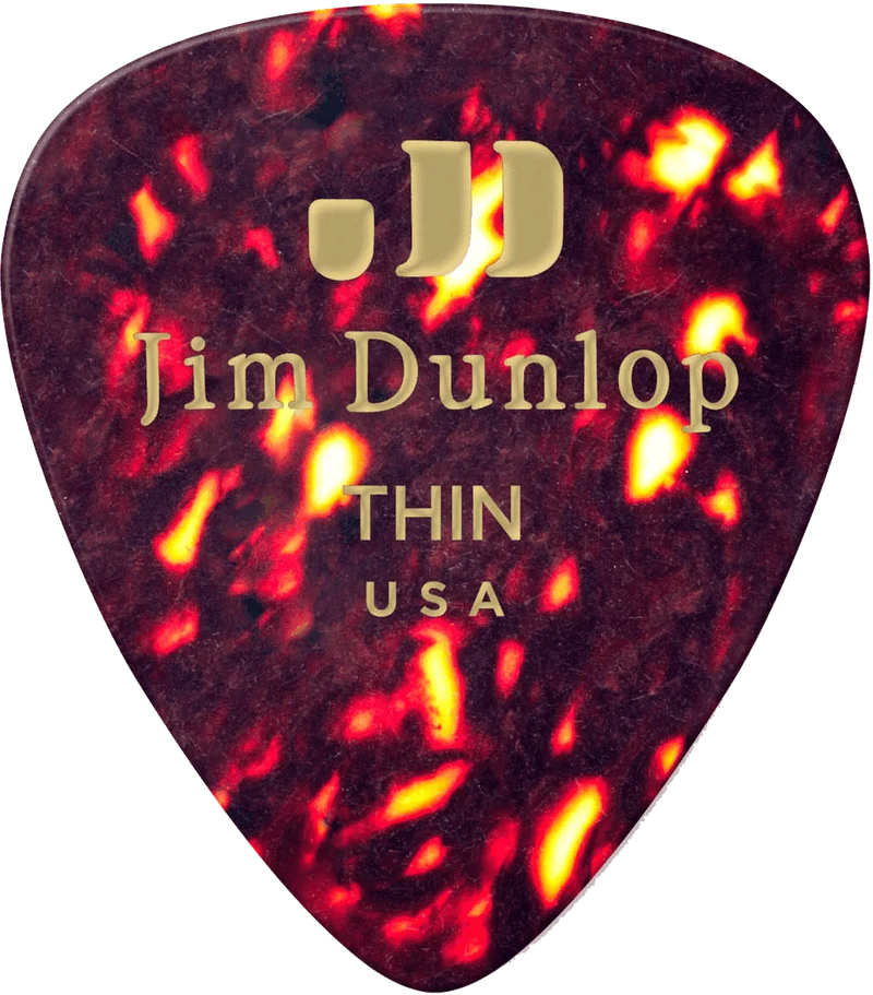 MEDIATOR CELLULOID DUNLOP ECAILLE THIN - .LOT DE 6