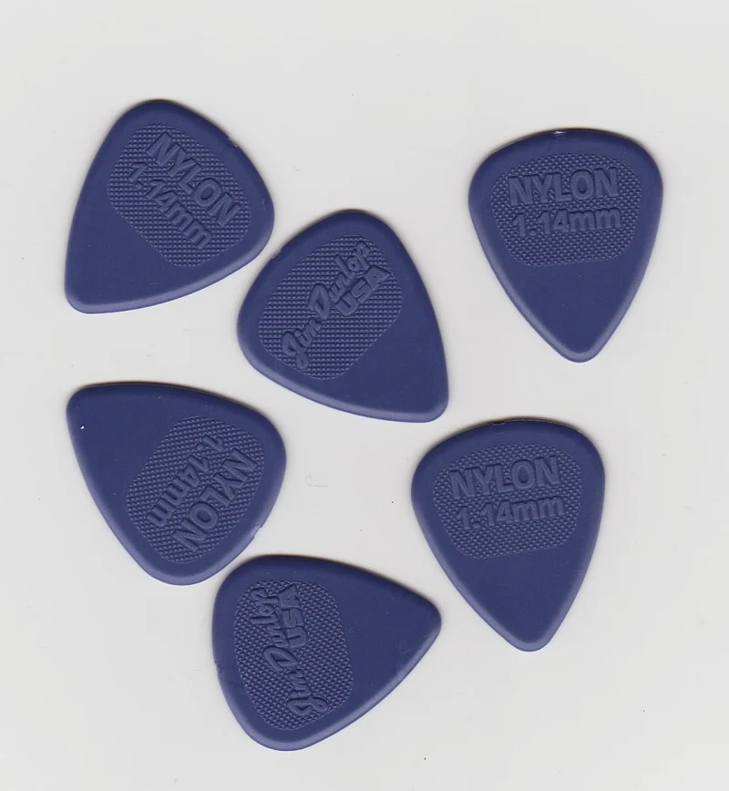 Médiators Dunlop NYLON MIDI 114 mm - LOT DE 6