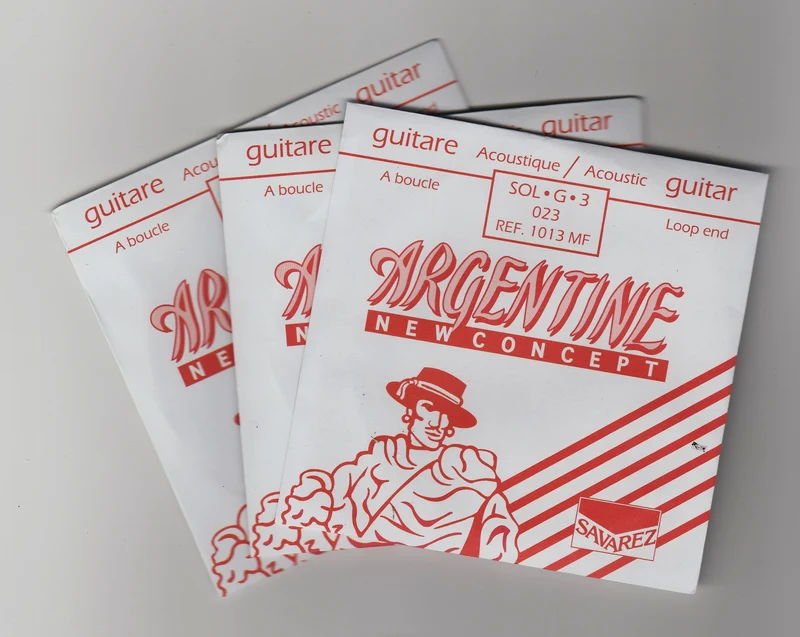 Corde guitare jazz manouche ARGENTINE sol 3ème 023 - lot de 3