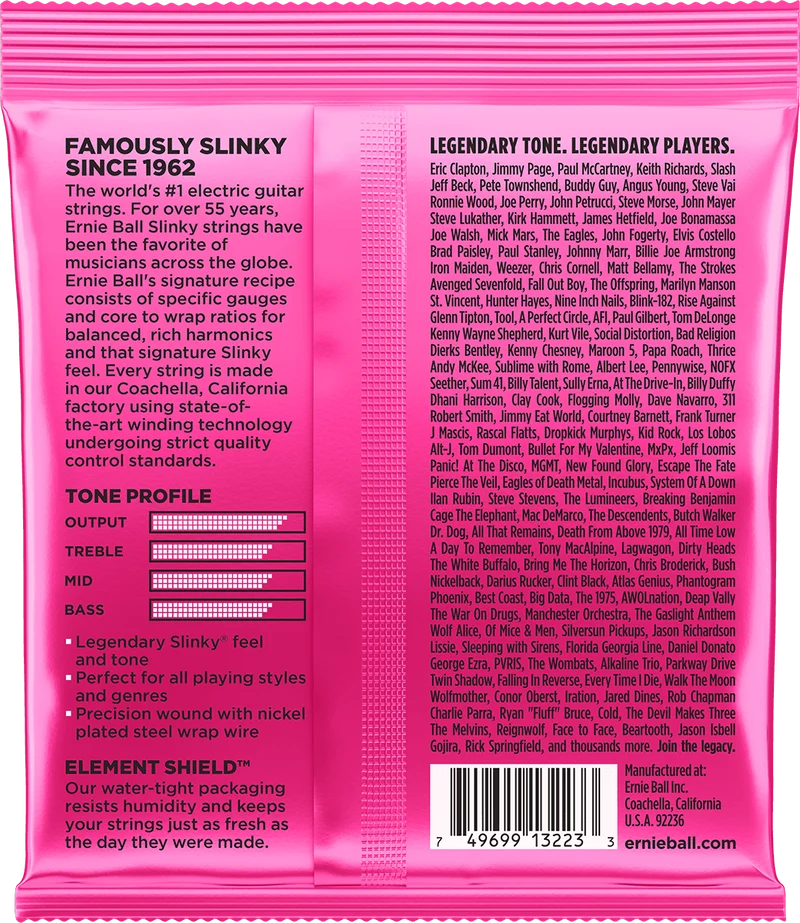 ERNIE BALL 3223 PACK DE 3 JEUX SUPER SLINKY - JEU DE CORDES GUITARE ELECTRIQUE 9-42