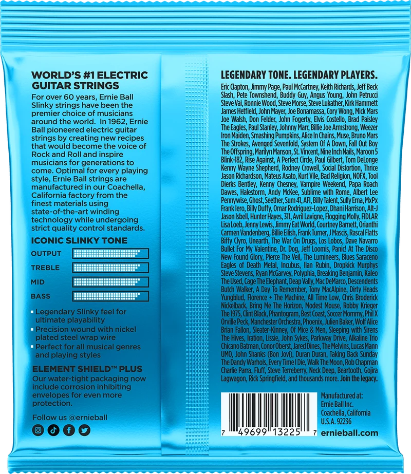 ERNIE BALL 3225 PACK DE 3 JEUX EXTRA SLINKY - JEU DE CORDES GUITARE ELECTRIQUE 08-38