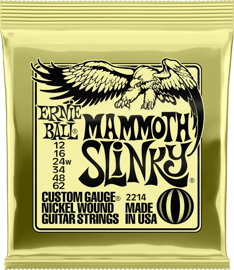 ERNIE BALL 2214 MAMMOTH SLINKY - JEU DE CORDES GUITARE ELECTRIQUE 12-62