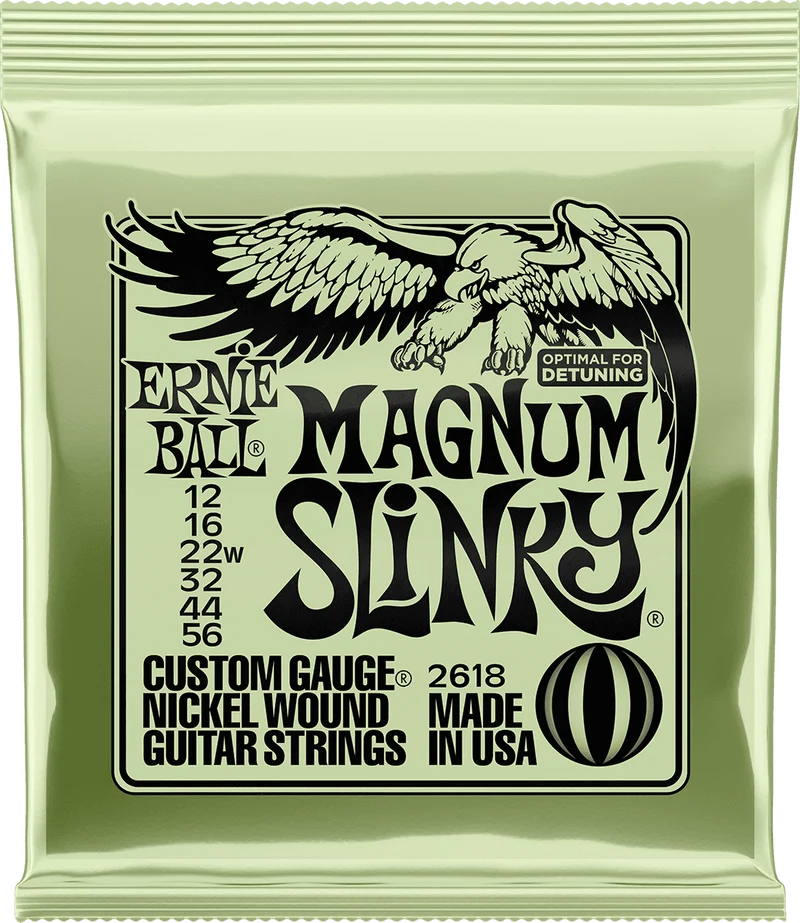 ERNIE BALL 2618 MAGNUM SLINKY - JEU DE CORDES GUITARE ELECTRIQUE 12-56