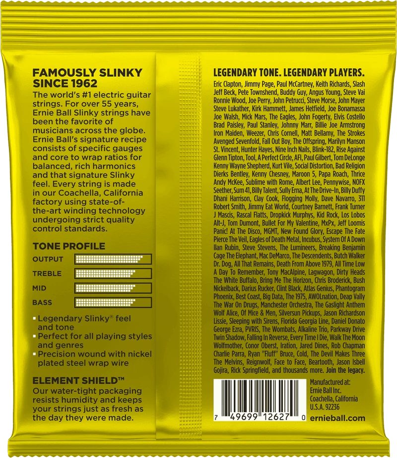 ERNIE BALL 2627 BEEFY SLINKY - JEU DE CORDES GUITARE ELECTRIQUE 11-54