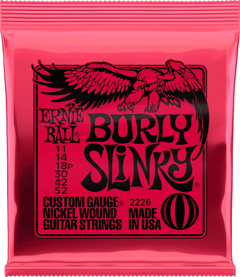 ERNIE BALL 2226 BURLY SLINKY - JEU DE CORDES GUITARE ELECTRIQUE 11-52