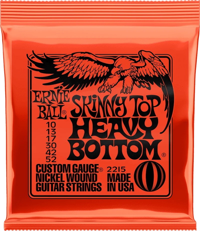 ERNIE BALL 2215 SKINNY TOP HEAVY BOTTOM - JEU DE CORDES GUITARE ELECTRIQUE 10-52