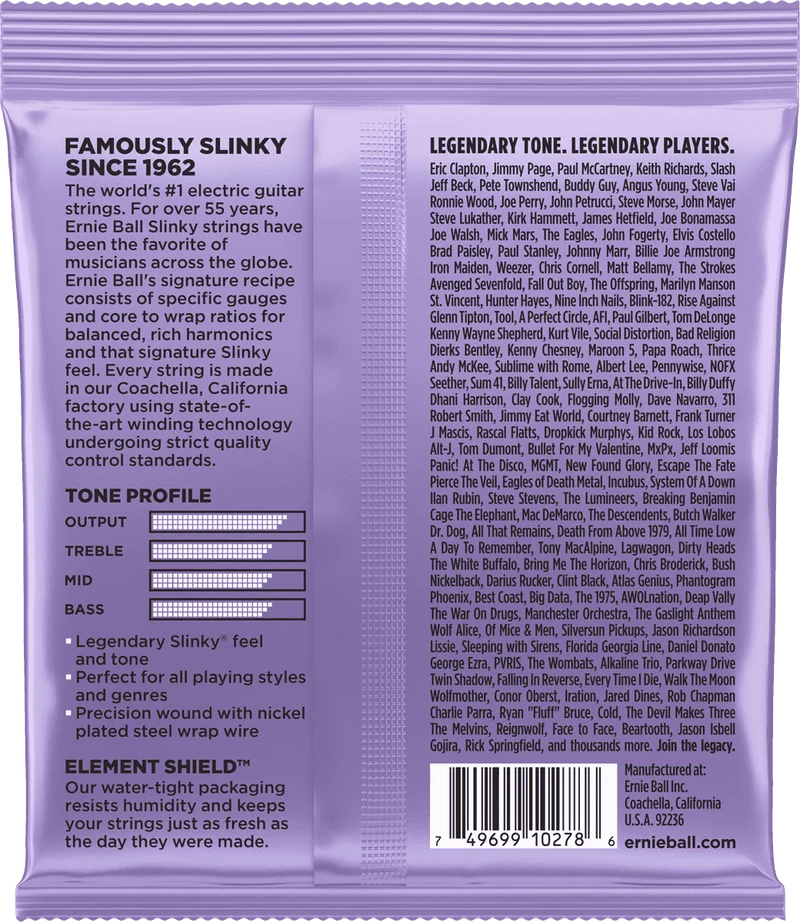 ERNIE BALL 2227 ULTRA SLINKY - JEU DE CORDES GUITARE ELECTRIQUE 10-48