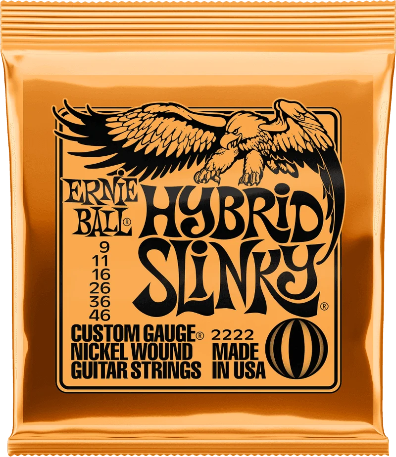 ERNIE BALL 2222 HYBRID SLINKY - JEU DE CORDES GUITARE ELECTRIQUE 9-46