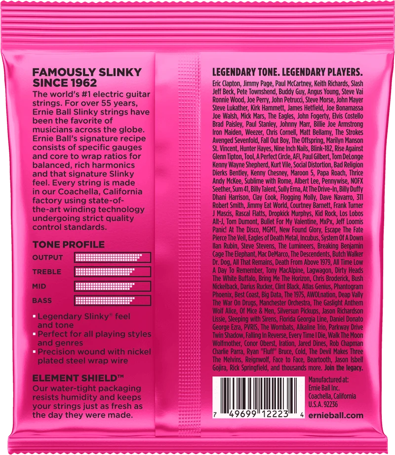 ERNIE BALL 2223 SUPER SLINKY - JEU DE CORDES GUITARE ELECTRIQUE 9-42