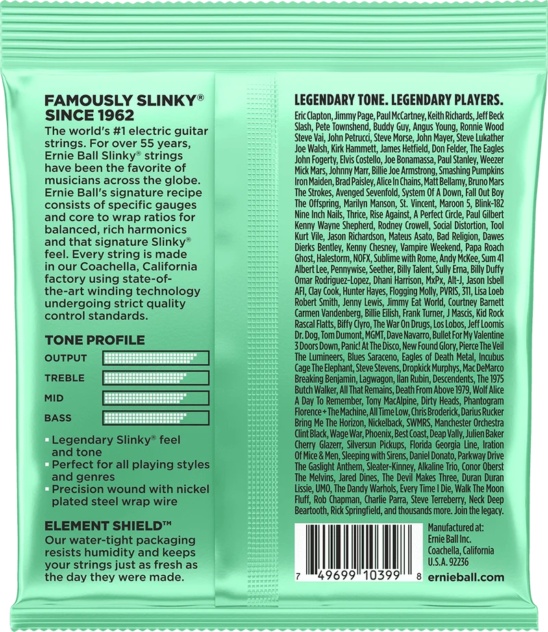 ERNIE BALL 2229 HYPER SLINKY - JEU DE CORDES GUITARE ELECTRIQUE 08 - 42