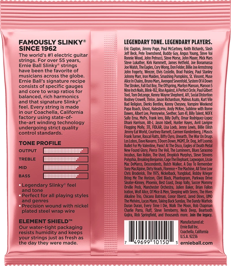 ERNIE BALL 2217 ZIPPY SLINKY - JEU DE CORDES GUITARE ELECTRIQUE 07-36
