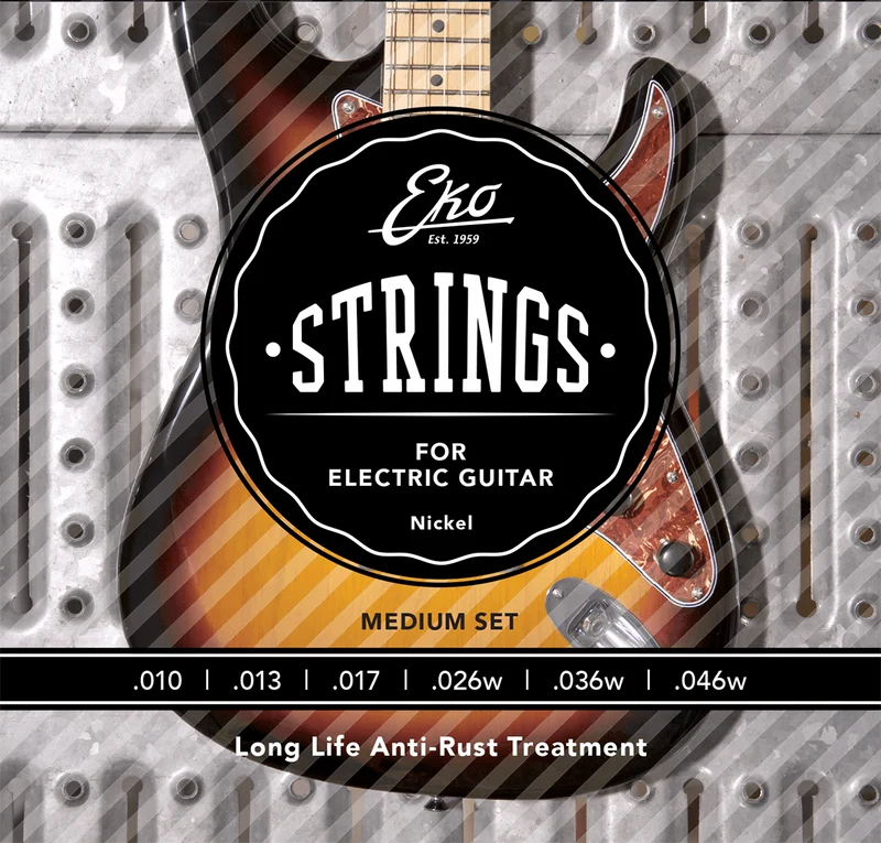 JEU DE CORDES GUITARE ELECTRIQUE REGULAR 10-46 EKO EL1046R