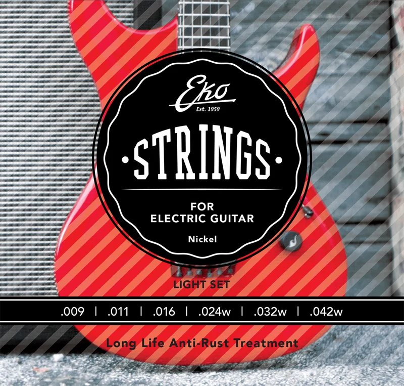 JEU DE CORDES GUITARE ELECTRIQUE EXTRA LIGHT 9-42 EKO EL0942XL