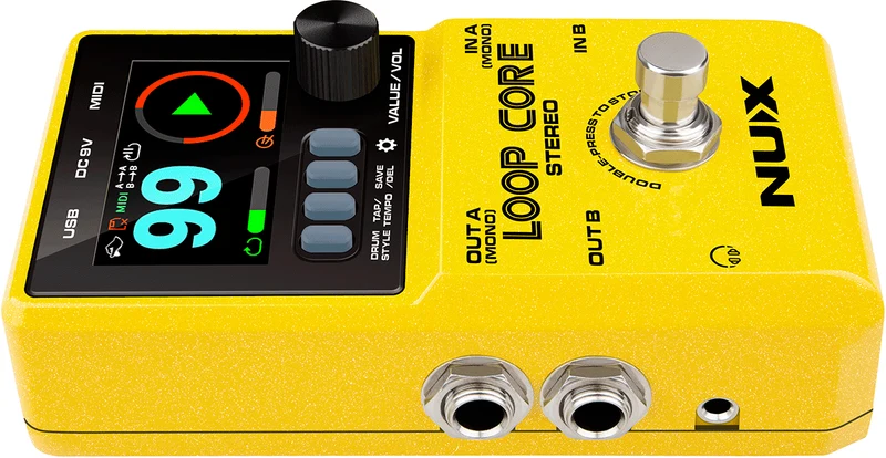 PEDALE LOOPER ET BOITE A RYTHMES STEREO NUX LOOPCORE STEREO