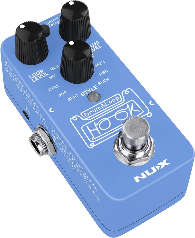 PEDALE LOOPER ET BOITE A RYTHMES MINI NUX HOOK-DRUM&LOOPMINI