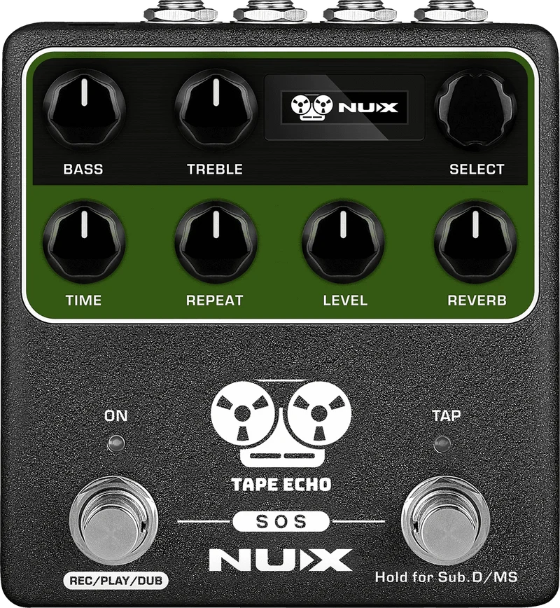 PEDALE DE DELAY ET REVERB NUMERIQUE NUX TAPE-ECHO