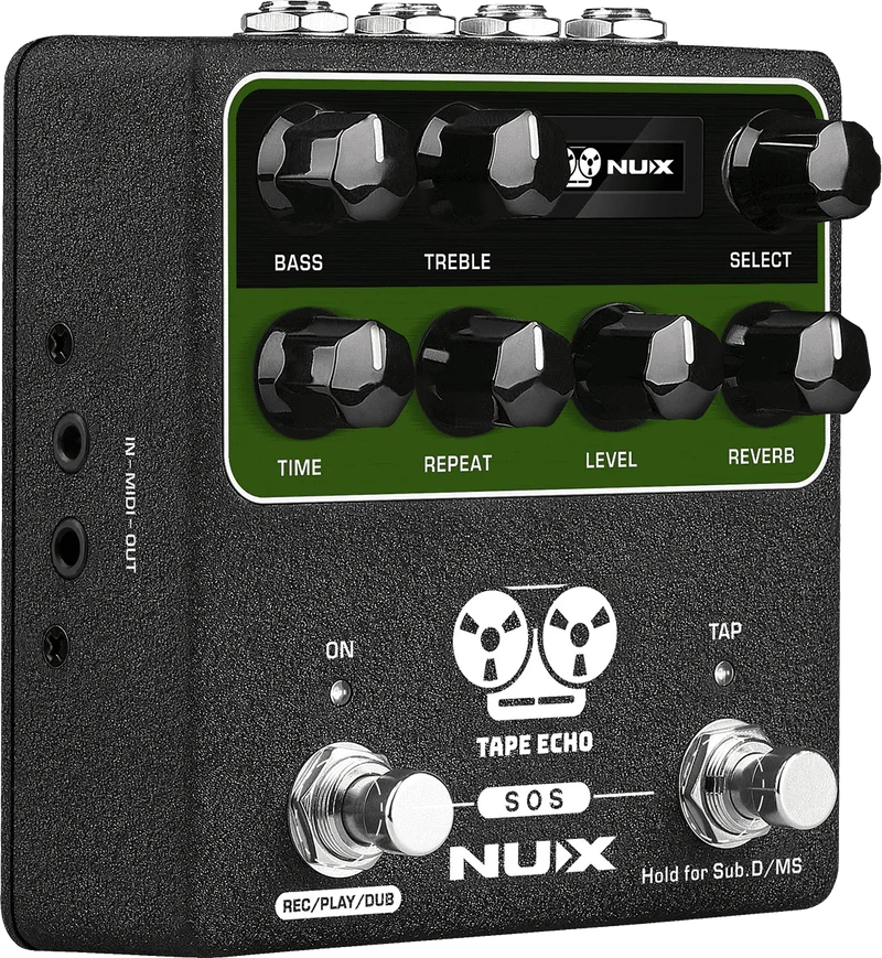 PEDALE DE DELAY ET REVERB NUMERIQUE NUX TAPE-ECHO
