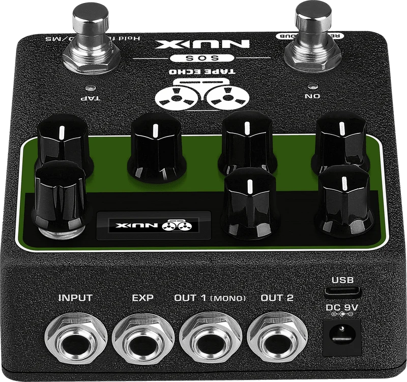 PEDALE DE DELAY ET REVERB NUMERIQUE NUX TAPE-ECHO