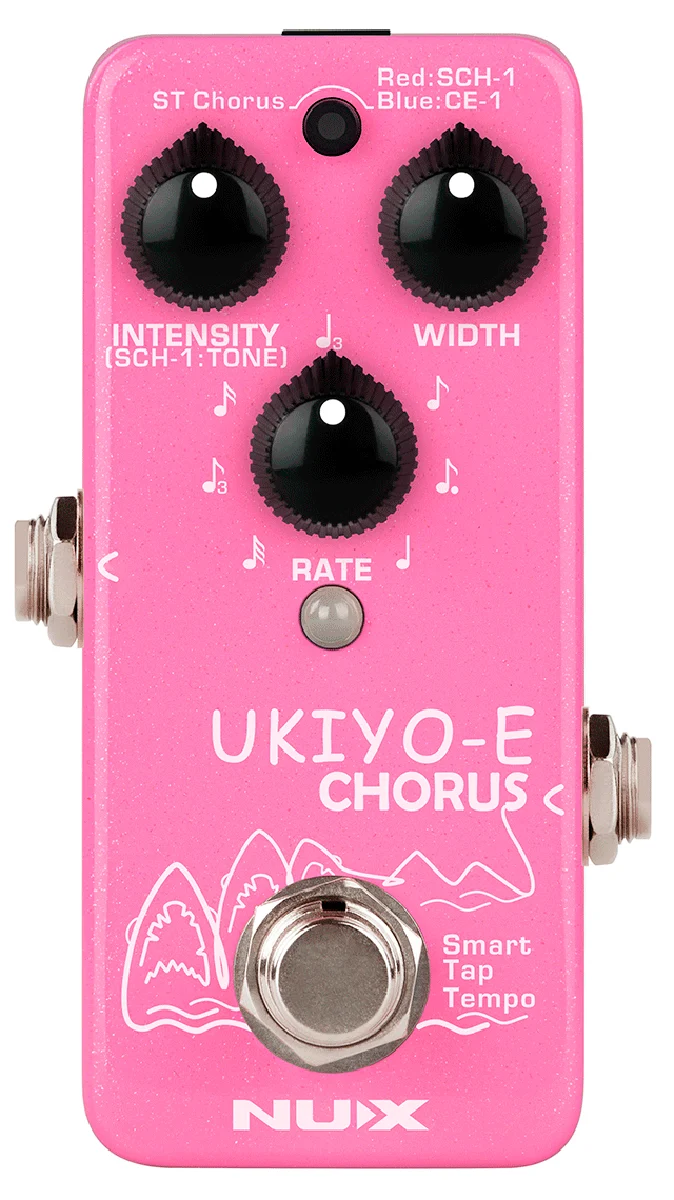 PEDALE CHORUS NUMERIQUE 3 MODES- TAPE TEMPO NUX UKIYO-E-CHORUS