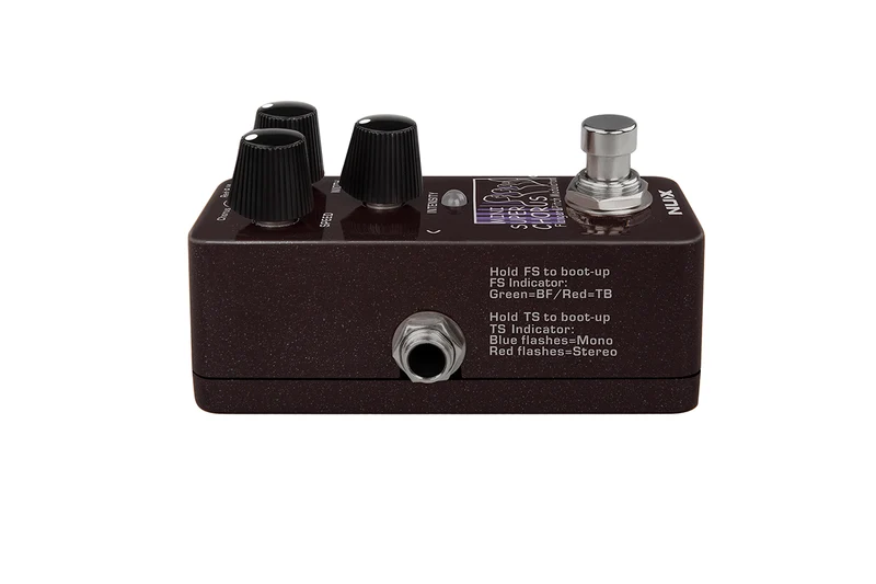 PEDALE CHORUS FLANGER NUMERIQUE - TAPE TEMPO NUX MINI SUPER CHORUS