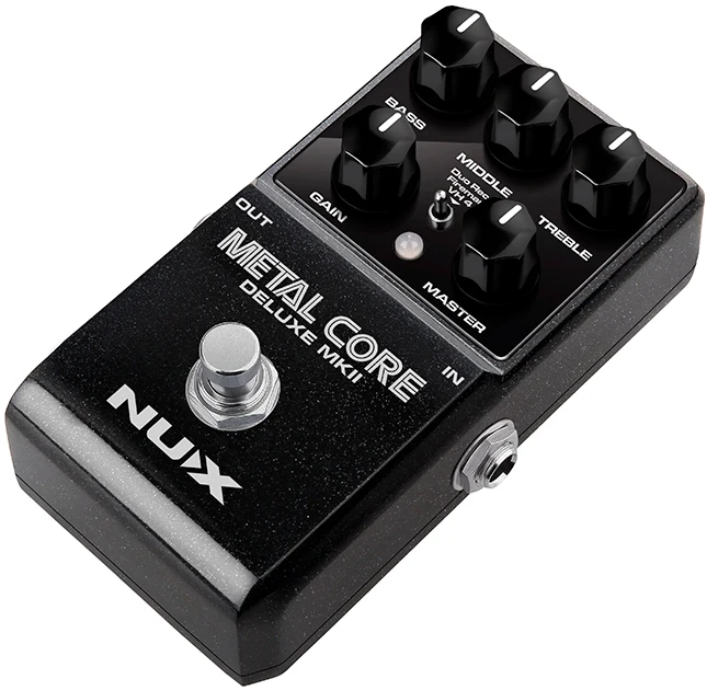 PEDALE DE DISTORTION NUMERIQUE HIGH GAIN 3 MODES NUX METAL CORE DLX MK2
